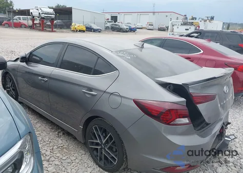 2020 Hyundai Elantra Sport z USA, uszkodzony, nr VIN KMHD04LB3LU019074